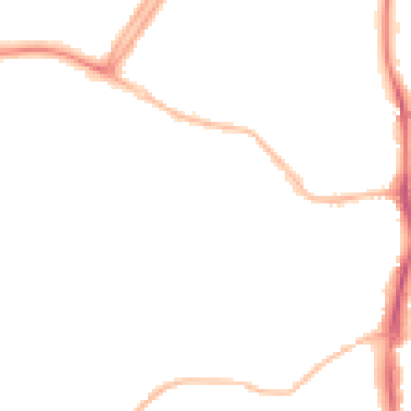 Night-time road noise heatmap for OX16 0BU