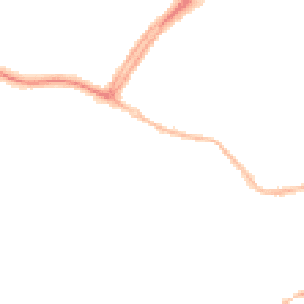 Night-time road noise heatmap for OX16 0DA