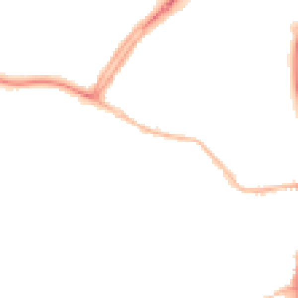 Night-time road noise heatmap for OX16 0DB