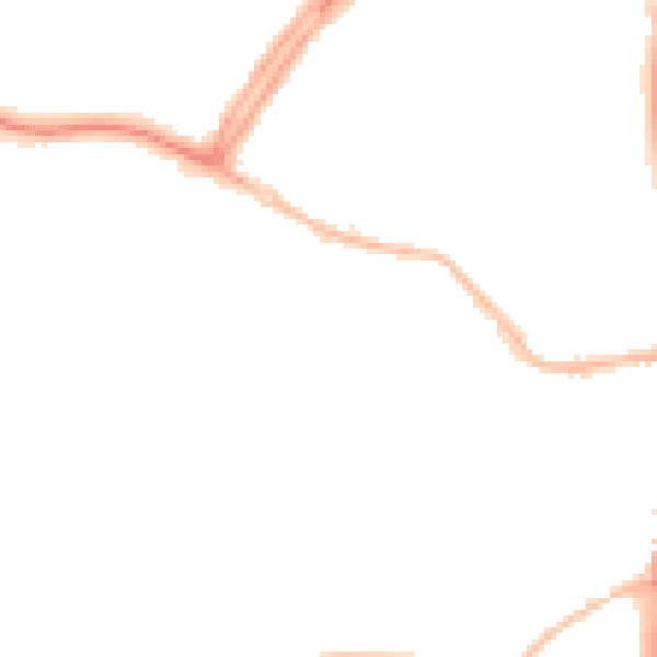Night-time road noise heatmap for OX16 0DD