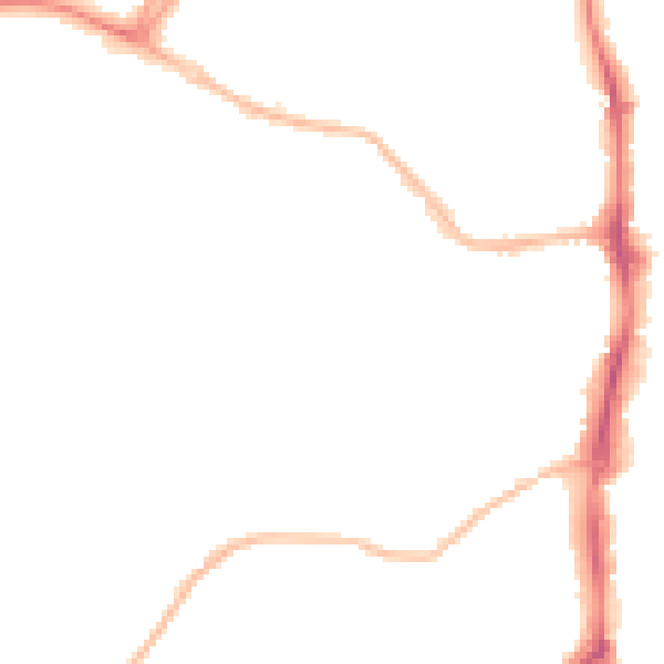 Night-time road noise heatmap for OX16 0DL