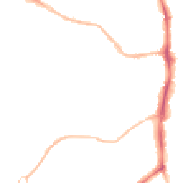Night-time road noise heatmap for OX16 0EB