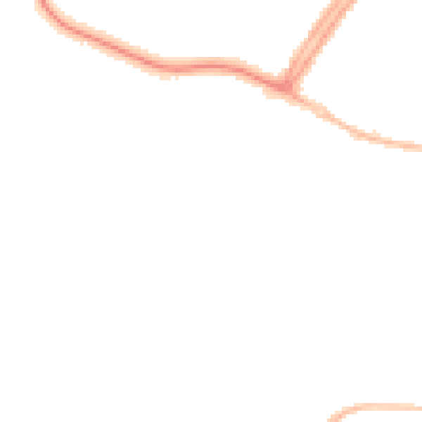 Night-time road noise heatmap for OX16 0EQ