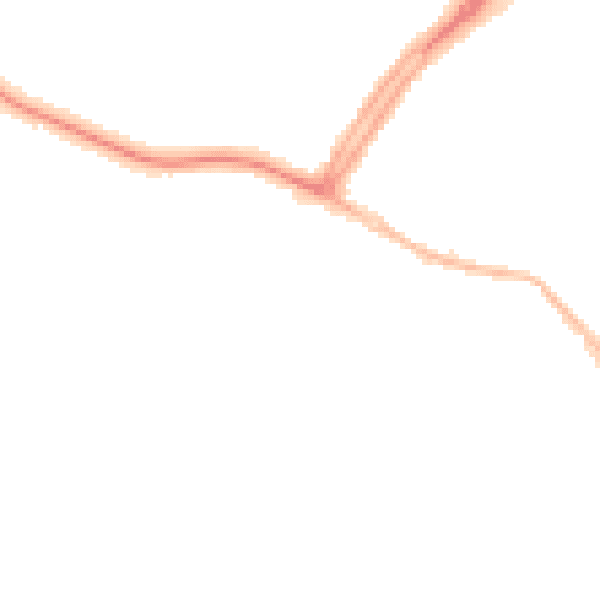 Night-time road noise heatmap for OX16 0HB