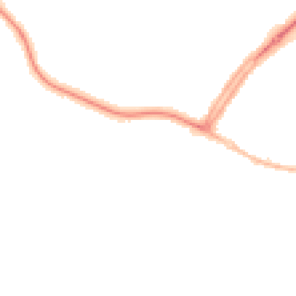 Night-time road noise heatmap for OX16 0HQ