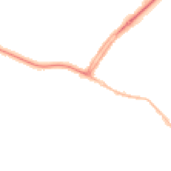 Night-time road noise heatmap for OX16 0HU