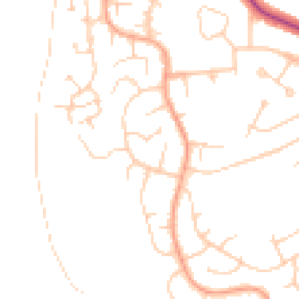 Daytime road noise heatmap for OX16 0PG