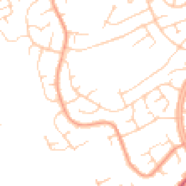 Daytime road noise heatmap for OX16 0PW