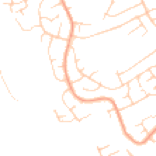 Daytime road noise heatmap for OX16 0QW