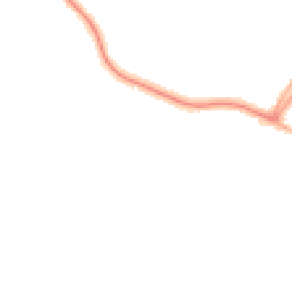 Night-time road noise heatmap for OX16 0RL