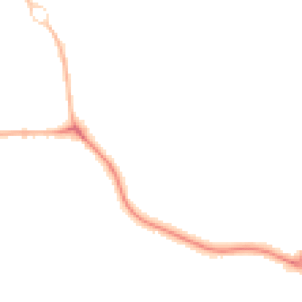 Night-time road noise heatmap for OX16 1DL