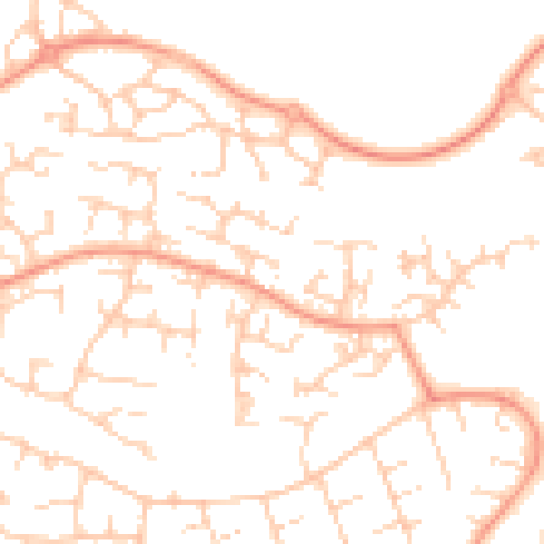Daytime road noise heatmap for OX16 1FH