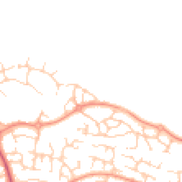 Daytime road noise heatmap for OX16 1GE