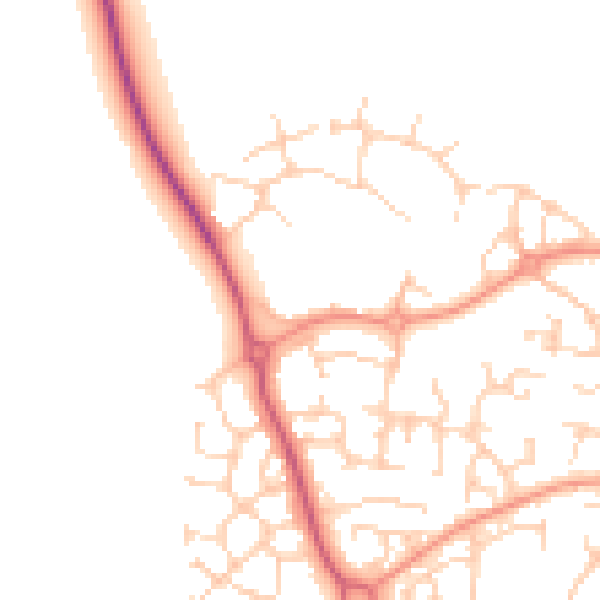 Daytime road noise heatmap for OX16 1GQ