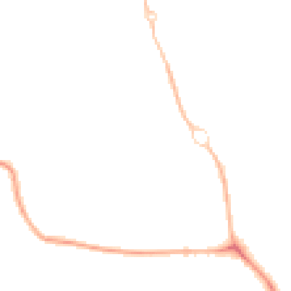 Night-time road noise heatmap for OX16 1HQ
