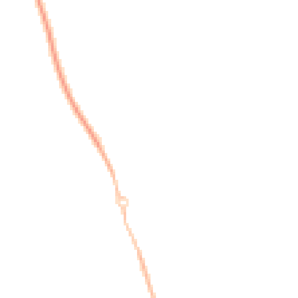 Night-time road noise heatmap for OX16 1JT