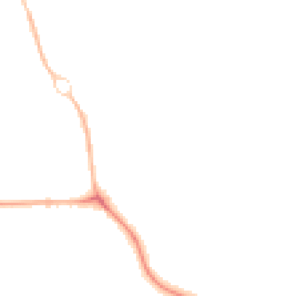 Night-time road noise heatmap for OX16 1PA