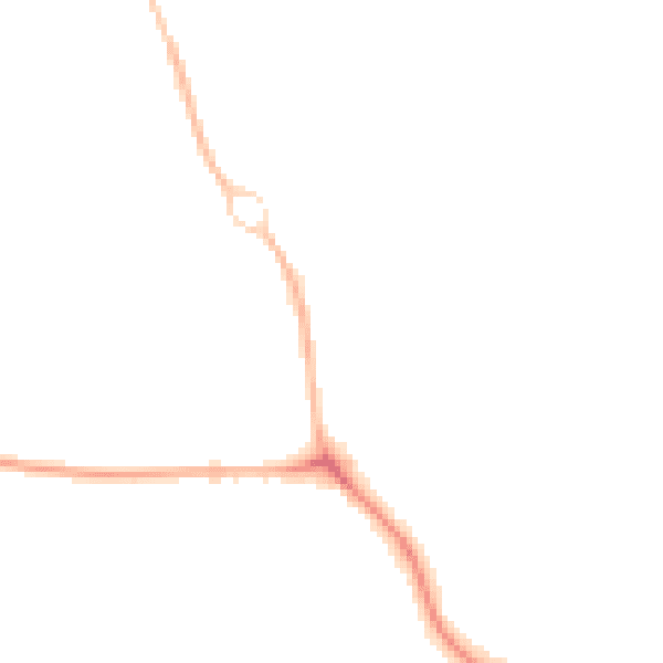 Night-time road noise heatmap for OX16 1PB