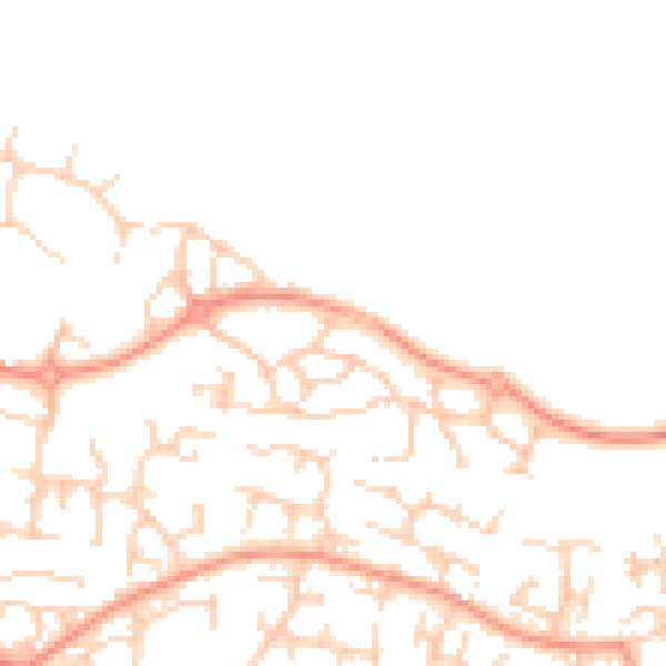 Daytime road noise heatmap for OX16 1WF