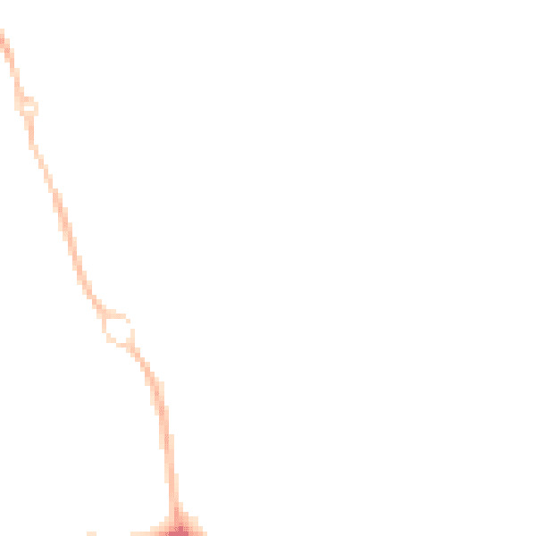 Night-time road noise heatmap for OX16 1YB