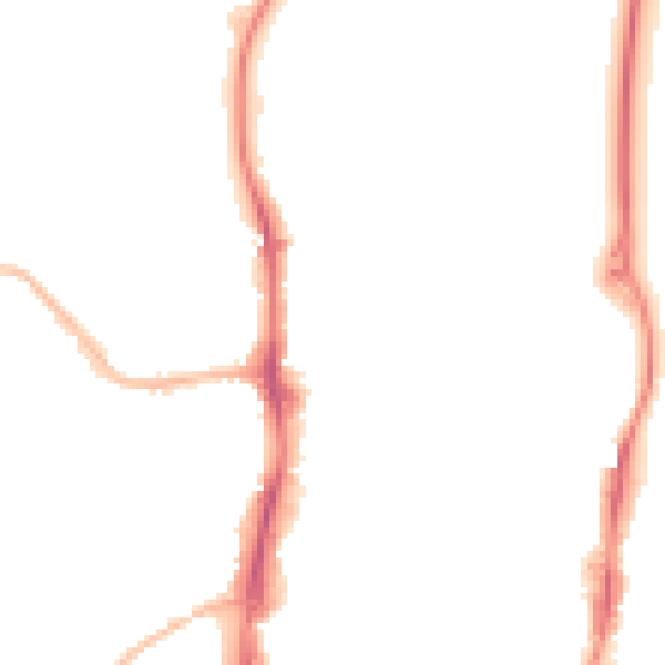 Night-time road noise heatmap for OX16 2AU