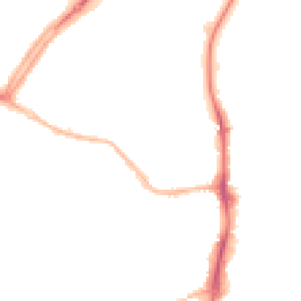 Night-time road noise heatmap for OX16 2BJ