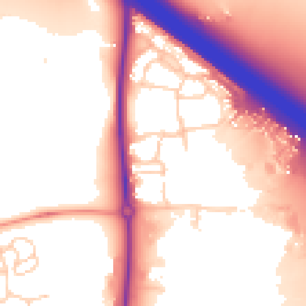 Daytime road noise heatmap for OX16 2DB