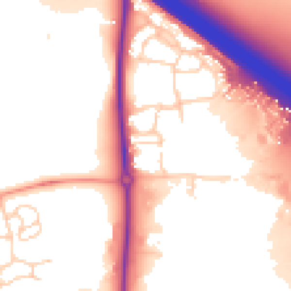 Daytime road noise heatmap for OX16 2DE