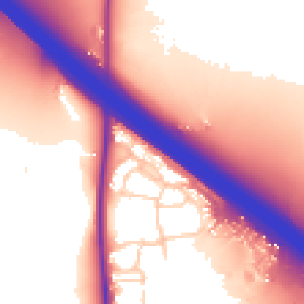 Daytime road noise heatmap for OX16 2DG