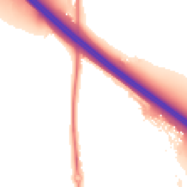 Night-time road noise heatmap for OX16 2DH