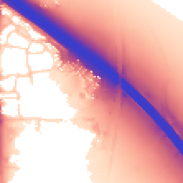Daytime road noise heatmap for OX16 2DR