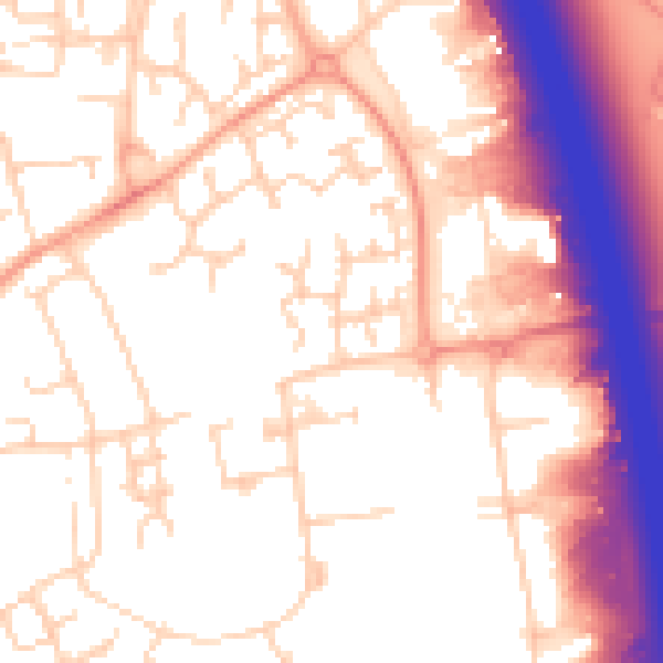 Daytime road noise heatmap for OX16 4FA