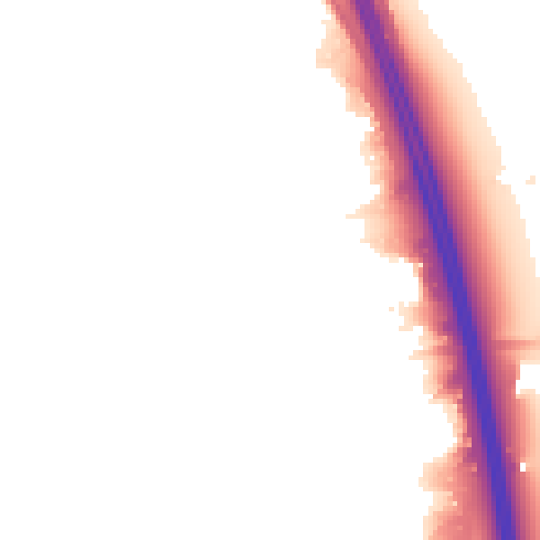 Night-time road noise heatmap for OX16 4FE