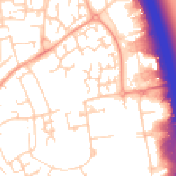 Daytime road noise heatmap for OX16 4FG