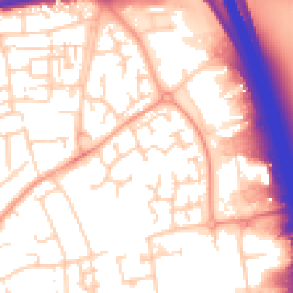 Daytime road noise heatmap for OX16 4FR