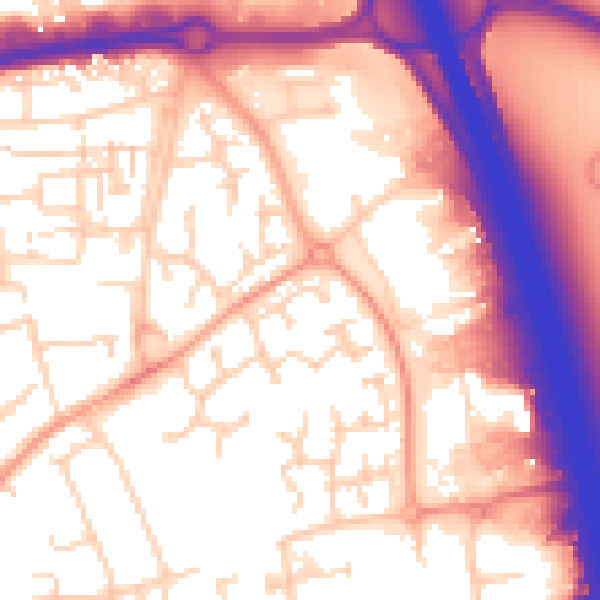 Daytime road noise heatmap for OX16 4FT