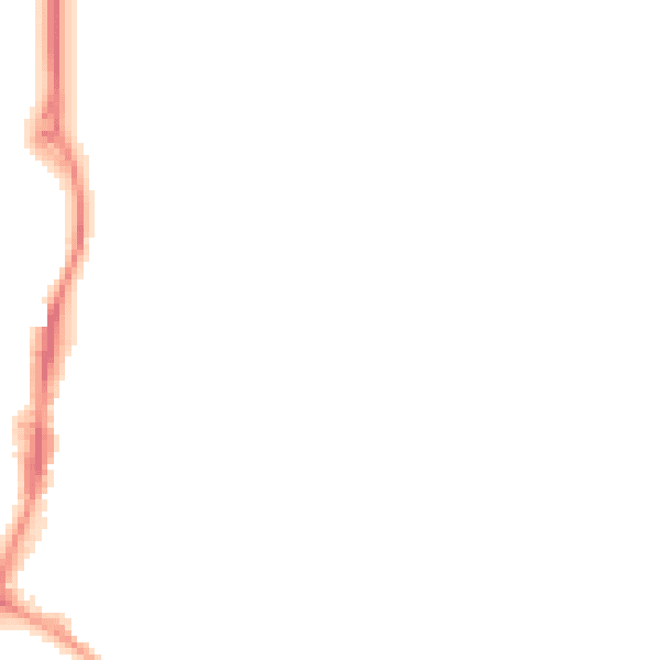 Night-time road noise heatmap for OX16 4RJ