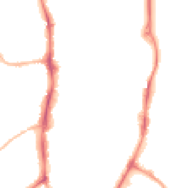 Night-time road noise heatmap for OX16 5AG
