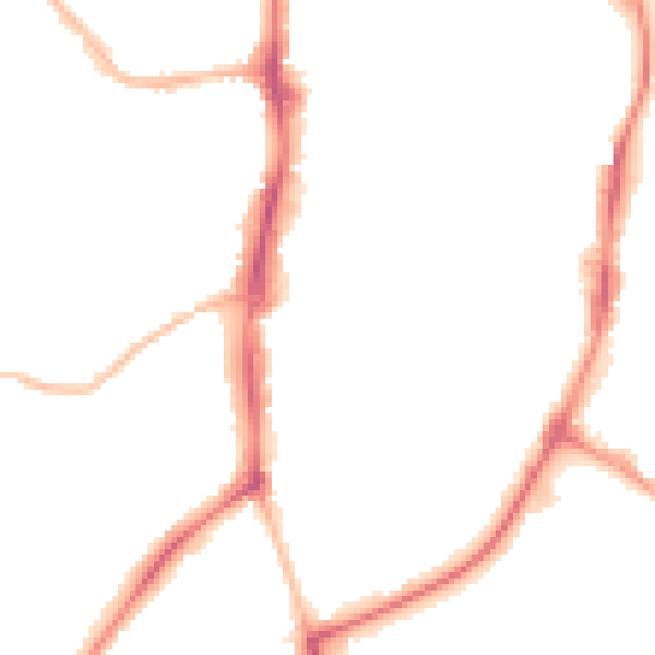 Night-time road noise heatmap for OX16 5BF