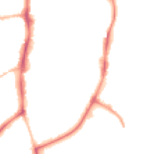 Night-time road noise heatmap for OX16 5BY