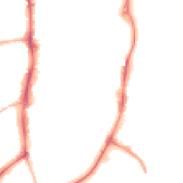 Night-time road noise heatmap for OX16 5DT