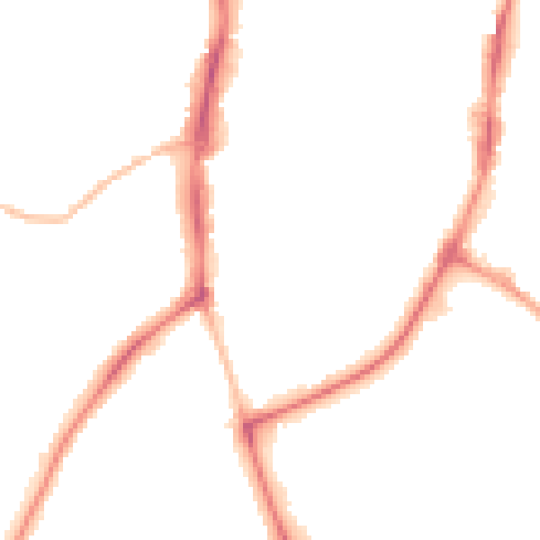 Night-time road noise heatmap for OX16 5HA