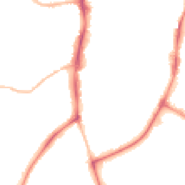 Night-time road noise heatmap for OX16 5HE