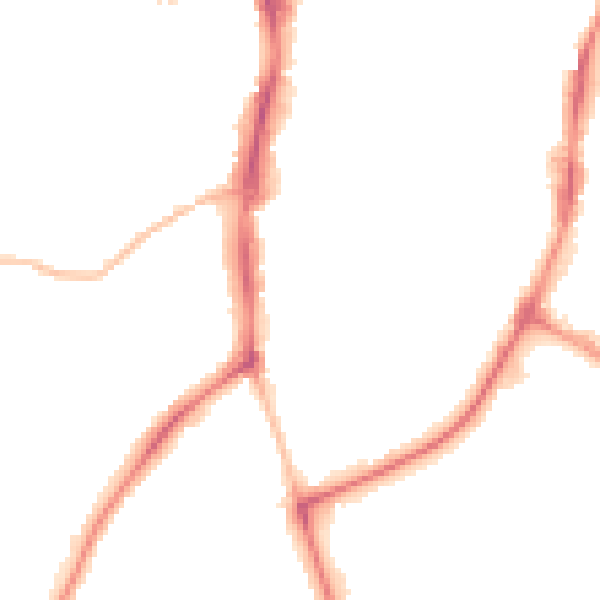 Night-time road noise heatmap for OX16 5HF