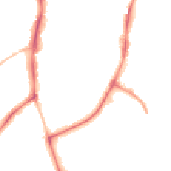 Night-time road noise heatmap for OX16 5HN