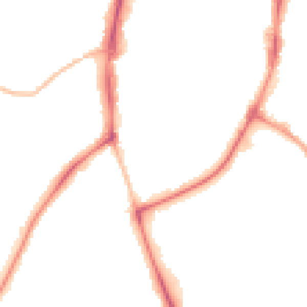 Night-time road noise heatmap for OX16 5HS