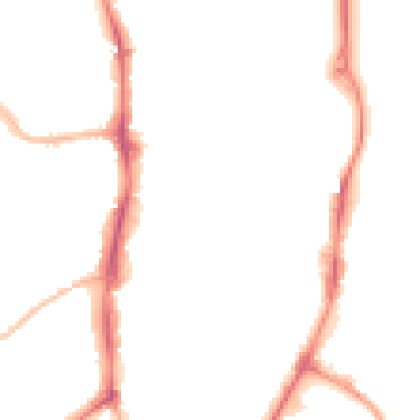 Night-time road noise heatmap for OX16 5JH