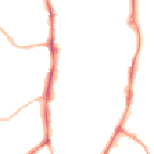 Night-time road noise heatmap for OX16 5LS