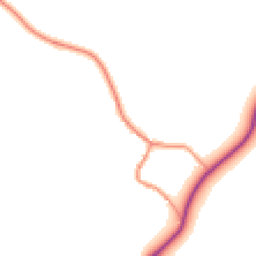 Daytime road noise heatmap for OX17 1AD