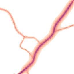 Daytime road noise heatmap for OX17 1AF
